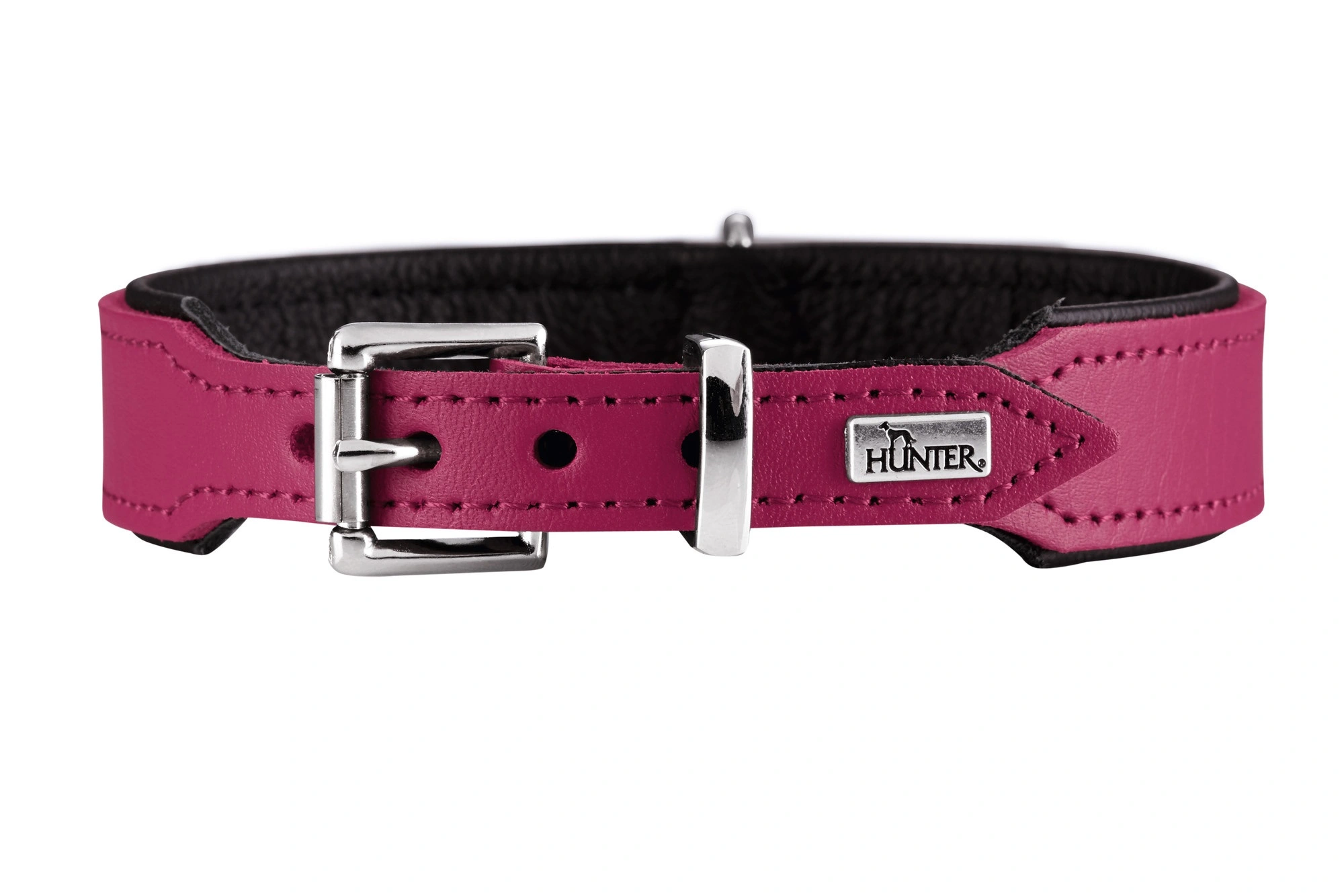 Hunter Basic halsbånd str.50 Pink - 35,0-43,0 cm